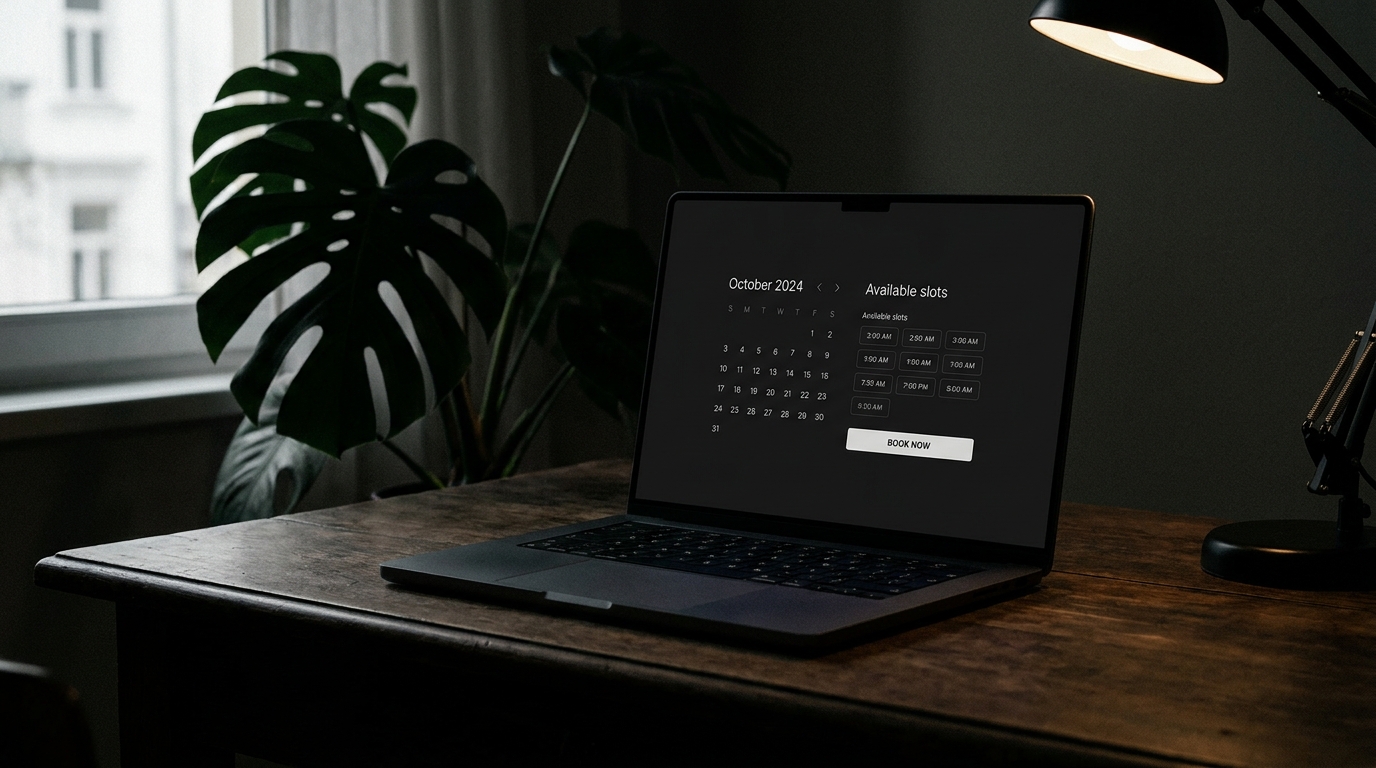 The BookFlow booking experience — built for stylists, not engineers